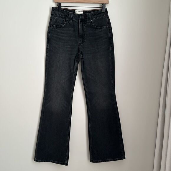We the Free Ava High-Waist Bootcut Jeans in Class Act Black Size 26 - Picture 3 of 16